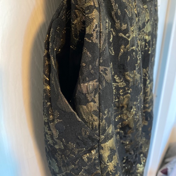 Strapless Black & Gold Social Dress - Picture 5 of 5